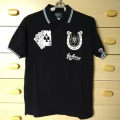Johnny Kool トランプ ホースシュー ポロシャツ 黒