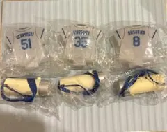 中日ドラゴンズ　ユニフォーム型ミニペンライト　上林誠知　木下拓哉　大島洋平