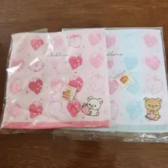 リラックマ　ストロベリーパーティー　ミニタオル　2種セット　未使用