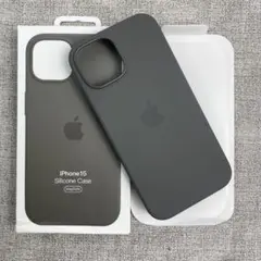 「新品未使用」iPhone 15 シリコンケース MagSafe グレー