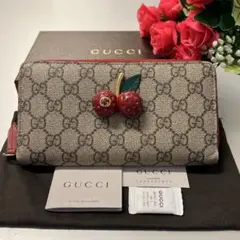 新品同様‼️ グッチ GUCCI 財布 長財布 GGスプリーム ラウンドファスナー