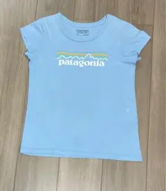 女の子用　patagonia 140 水色Tシャツ