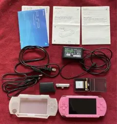 SONY PSP-1000PK+ソフト5本+アダプター