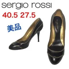 ★大人気★セルジオロッシ パンプス スタッズ ビブラム 大きい靴 美脚 40.5