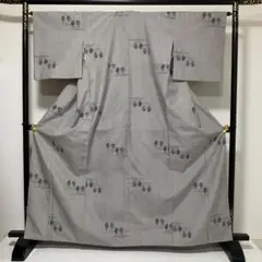 新古品！単衣＊塩沢絣＊伝統工芸士 岡田勇＊証紙あり＊着物＊１６１ｃｍ＊裄６９ 新古品！単衣＊塩沢絣＊伝統工芸士 岡田勇＊証紙あり＊着物