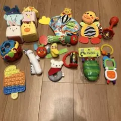 19個セット！ ベビーおもちゃ　ラトル　布積み木