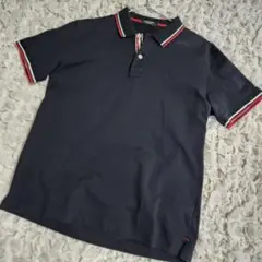 ブラックレーベルクレストブリッジ ワンポイントエンブレム ポロシャツ L