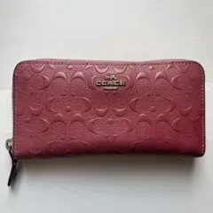 COACH ピンク 長財布