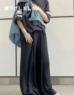 AP STUDIO サテンヴィンテージワイドパンツ