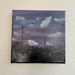 キャンバスアート　夜空　アクリル画