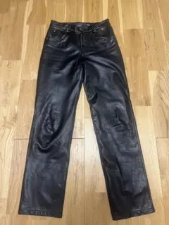 本革　レザーパンツ　古着