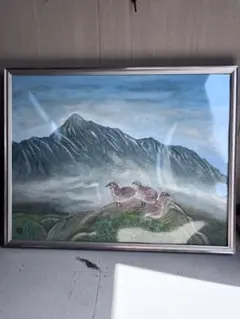 掛軸　田中瑞耕　「柿」　 シジュウカラ　共箱付き　サイン入り　25.4.2−1 2025年最新】絵画ウズラの人気アイテム - メルカリ