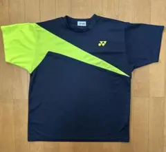 YONEX バドミントン Tシャツ M ネイビー/ライム