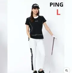 PING ビッグロゴ♡吸汗速乾シャツ L ゴルフ/スポーツ/テニス