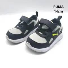 PUMA プーマ スニーカー 14cm 運動靴 ベビー キッズ 黒 男の子