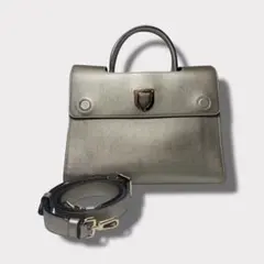 ディオール 2way ハンドバック ショルダーバッグ 手提げ鞄 Dior 金色
