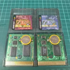GB　ゼルダの伝説　ふしぎの木の実　大地の章　時空の章　セット