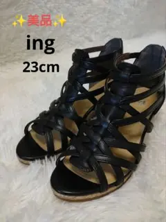 ✨美品✨ing イング サンダル グラディエーター 本革 ブラウン 24cm