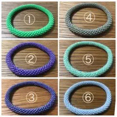 選べる！ネパール ハンドメイドビーズブレスレット5点