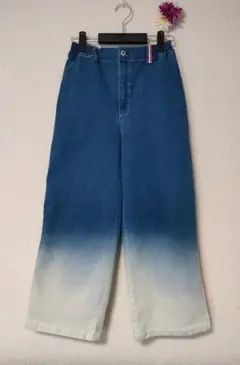 ☆PERSON'S グラデーション染め デニム ワイドパンツ ❁⃘*.゜