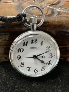 最終値下げ！SEIKO 懐中時計 7C11-0010 シルバー