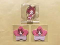 ウマ娘 サクラローレル ころっと 脱出ゲーム 星型缶バッジ 3点セット