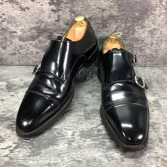 人気✨REGAL【25.5】ダブルモンク ストレートチップ レザー 07LR