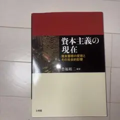 資本主義の現在　資本蓄積の変容とその社会的影響