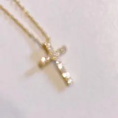 【深夜限定】STAR JEWELRY☆K18 クロス ダイヤモンド ネックレス☆