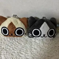 モンハン　アイルー　メラルーがま口2点