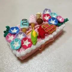ボックスティッシュカバー❤︎ティッシュケース❤︎ハンドメイド❤︎あみぐるみ
