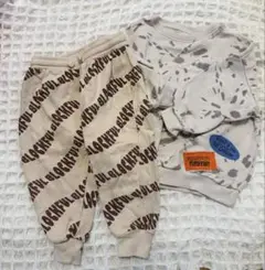 美品ZARA90cmスウェットトップスとパンツセット