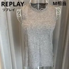 REPLAY リプレイ ノースリーブ グレー トップス