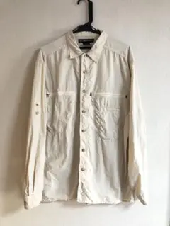 古着 EXOFFICIO ナイロン アウトドア フィッシングシャツ Ｌ