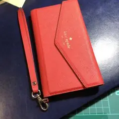 1279kate spade 手帳型ケース レッド