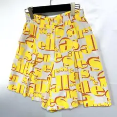 未使用級　L エレッセゴルフ　総柄　薄手　ゴールドウィン　ショートパンツ　黄色