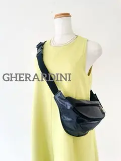 ✨美品✨ゲラルディーニ　ソフティー　ボディーバッグ ウエストポーチ　シルバー GHERARDINI ゲラルディーニ ウエストポーチ ボディバッグ
