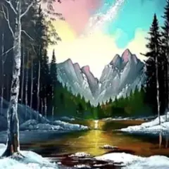 ダイヤモンドアートキット 未使用品 20×30 ラウンド　風景 【454】