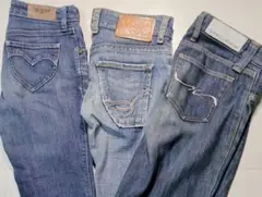 レディース デニム　ジーンズ　リーバイスなど　まとめ売り3本