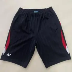 YONEX バドミントンパンツ 黒/赤/白