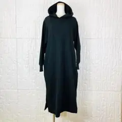 Virmani パーカー　ロング　黒　シック　トップス　M モード　【453】