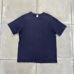 00s OLD GAP 無地　Tシャツ　ナス紺　短丈　ノームコア　vintage