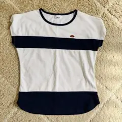 ellesse レディースTシャツ Lサイズ ボーダー柄 スポーツウェア