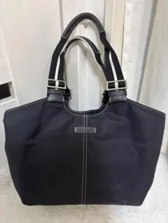 アニエスベー ナイロントートバッグ agnès b. 収納力抜群　ブラック