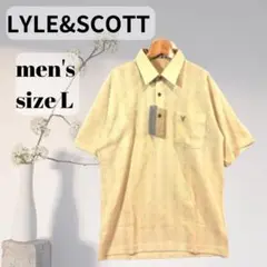 【未使用・訳アリ】LYLE&SCOTT 半袖 シャツ メンズ Lサイズ　a92