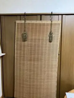 茶室用御簾(すだれ)1対　2枚金具4個