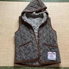 ハグオーワリバティLAVENHAM ハリスツイード 
リバーシブルフード付ベスト Unwadded Worker Thornham Mens / アンワディッド ワーカー