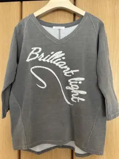 パステルマム　 Vネックトレーナー グレー