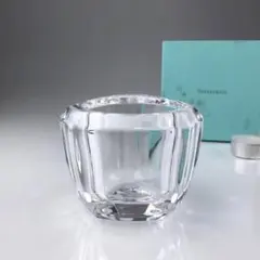 【美品】ティファニー　TIFFANY　クリスタル　キャンドルホルダー 　花器 ティファニー キャンドルホルダー クリスタル（ティファニー