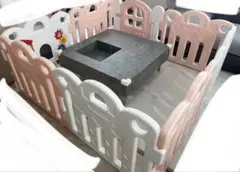 【最終値下げ】ベビーサークル　ピンク　ホワイト